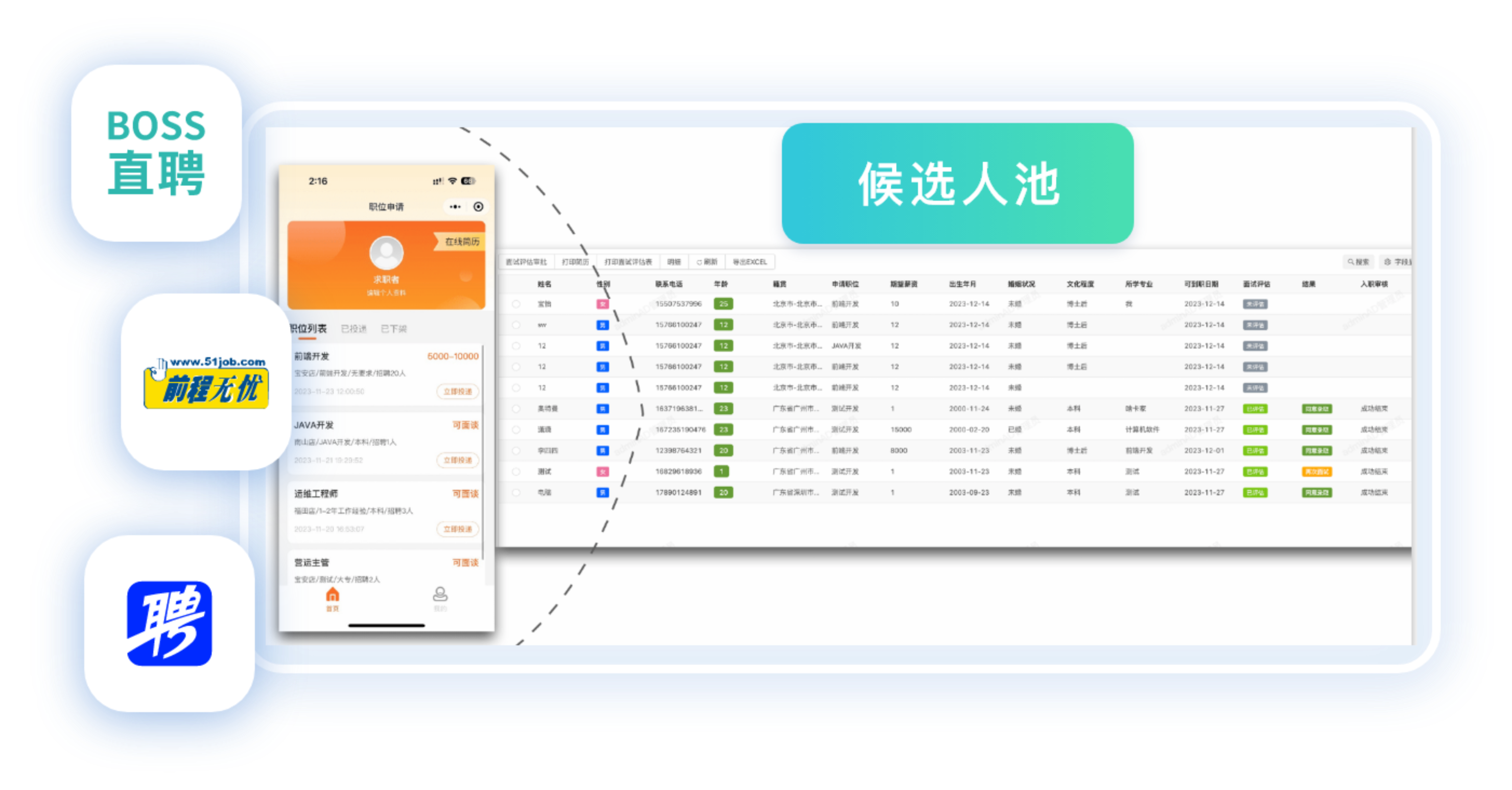 组织功能界面